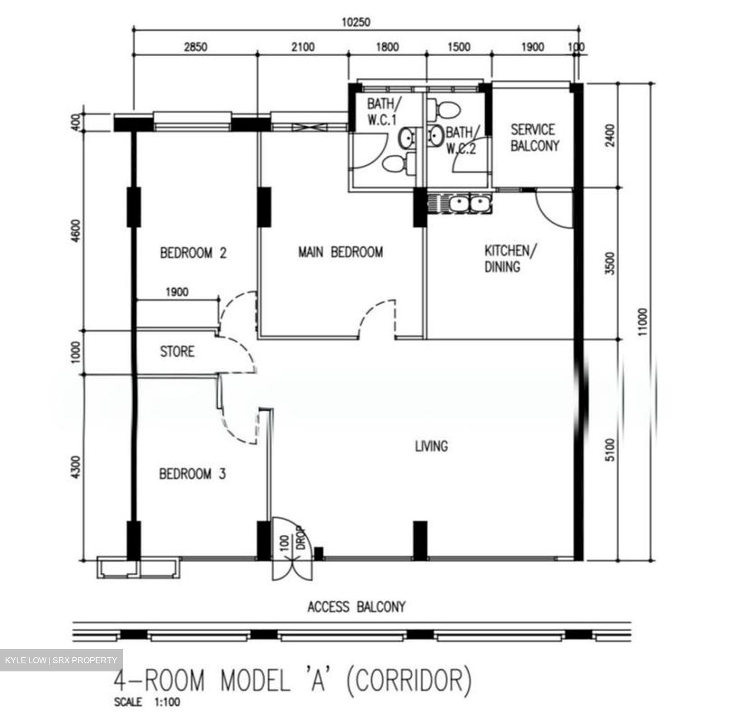 Blk 739 Jurong West Street 73 (Jurong West), HDB 4 Rooms #581706181